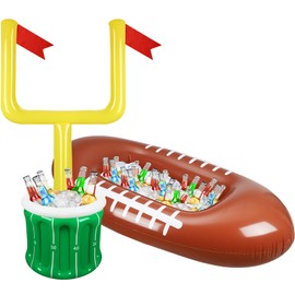 Zhanmai 2 Pcs Inflatable Football Drink Cooler Football Party Supplies Inflatable Cooler for Sports Party Favor Decorations