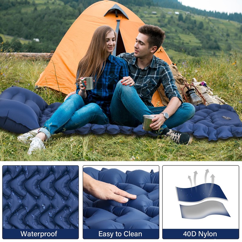 Owelth Self-Inflating Outdoor Sleeping Mat, Thickened Air Mattress Camping with