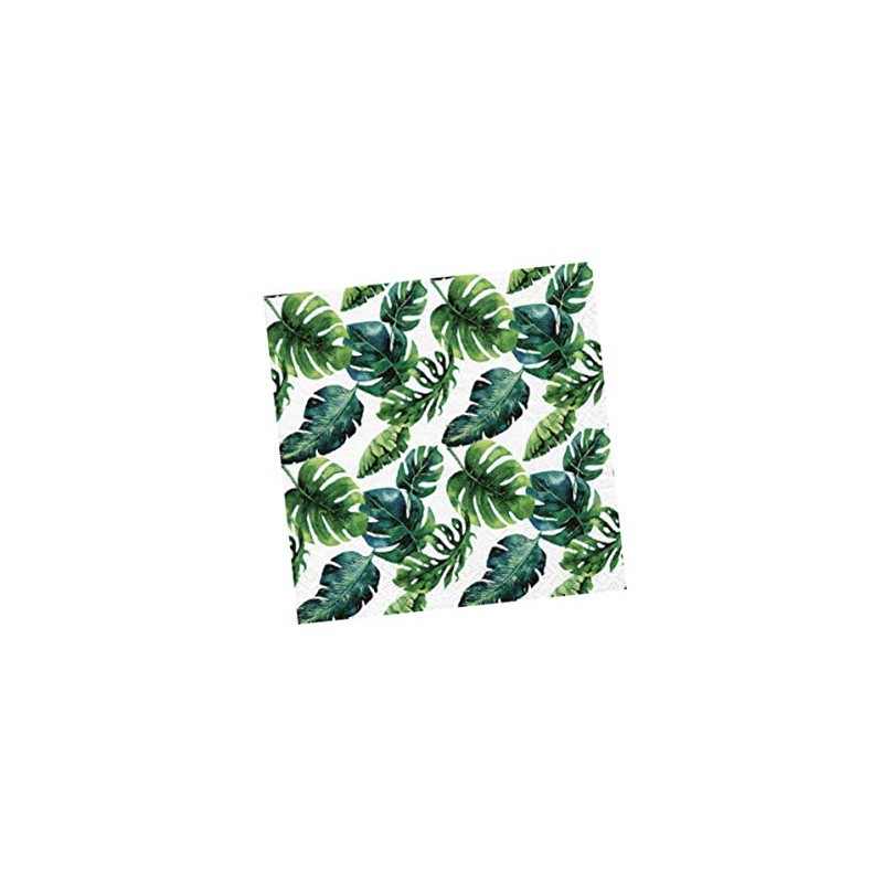 Anniversary House Tiflair Dense Jungle Leaves Lunch Napkins 3 ply