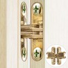 4 Pcs Wood gate Hinges Invisible Hinge Concealed Hinges Hidden