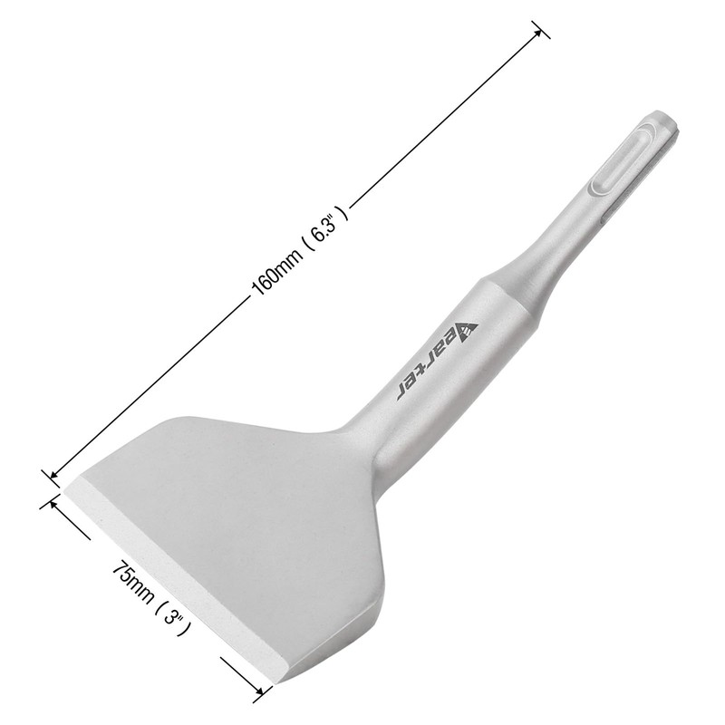 Vearter SDS Plus Chisel Bit, 3 Inches 15° Cranked Angled