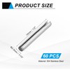 MECCANIXITY 60Pcs Slotted Split Roll Pins 1/10 Inch(2.5mm) Dia. 1/2