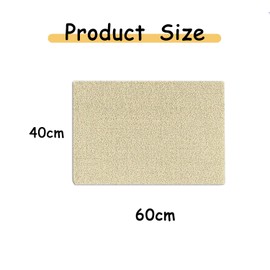 Loofah Bath Mat, Shower Mat, Non-Slip, Soft Comfort Shower Mats, Bath Mat, Shower Mat, Non-Slip, Families, Children & Seniors (40 x 60 cm, Beige)