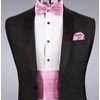 Alizeal Mens Solid Pre-tied Party Adjustable Bow Tie, Cummerbund and