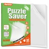 Nariolar Ultra-Adhesion Transparent Puzzle Glue Sheets, 64 Puzzle Saver Sheets