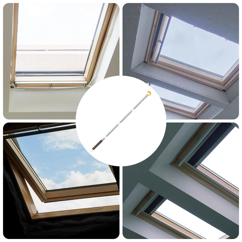 Window Handle Extension with Stick Hooks for Roof Windows, Window