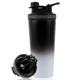 kiptyg 750 ml Protein Shaker Stainless Steel - Double Walled, Vacuum Insulated, BPA-Free - With Strainer Leak-Proof - Ideal for Sports, Fitness, Protein Shakes, Weight Gain Shakes