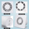 Hose Vary 4 Inch Wall-Mounted Exhaust Fan, Small Bathroom Fan,