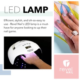 Revel Nail Spectra UV/LED Nail Lamp, Dip Powder & Gel Nail Polish Light, for Gel Polish or Dip Shine & Matte Top Coat