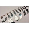 Stickershack CHROME Sundown Audio 9 inch wide sub woofer,car, truck,