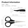 2 Pack Men's Beard & Mustache Scissors & Mini Comb