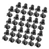 100Pcs Mini Hair Clips Black Tiny Plastic Small Claws Hair