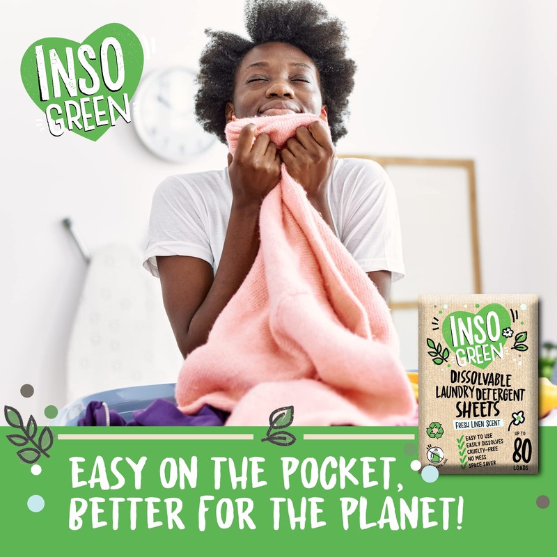 Eco Laundry Detergent Sheets (3 Pack) 240 Loads - No