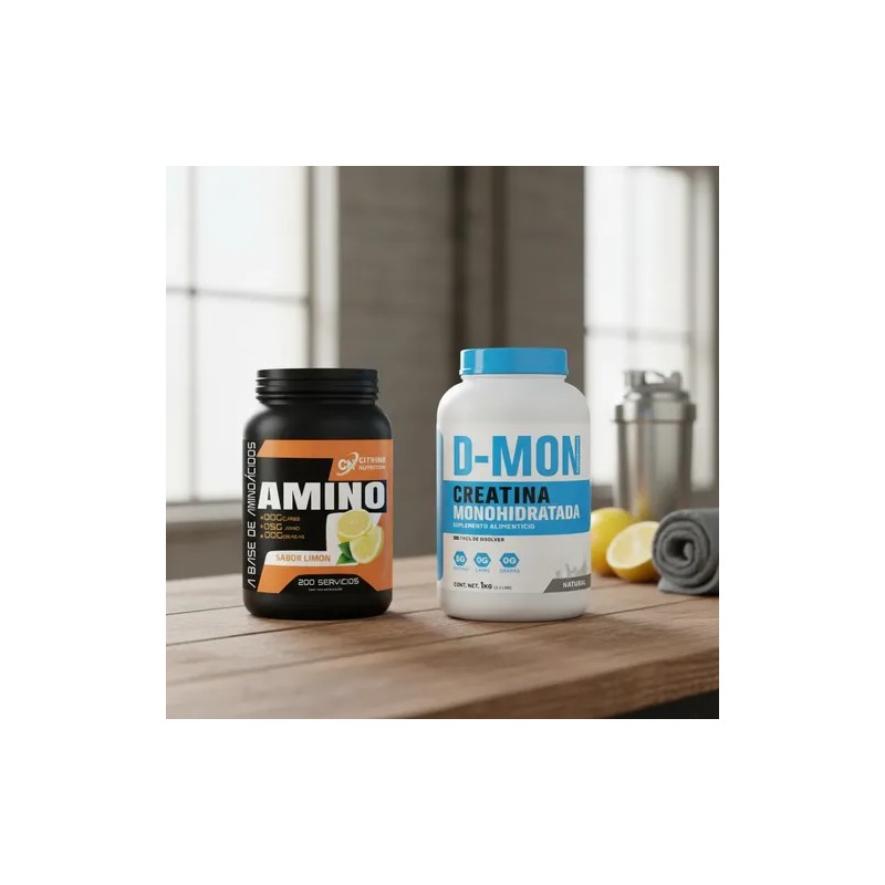 Creatina D-mon 1kg + Aminoácidos 1 Kg