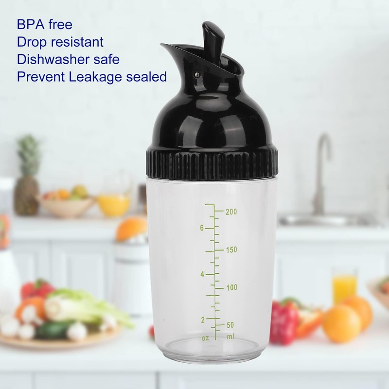 Salad Dressing Shaker, Salad Dressing Bottle Clear Salad Dressing Mixer