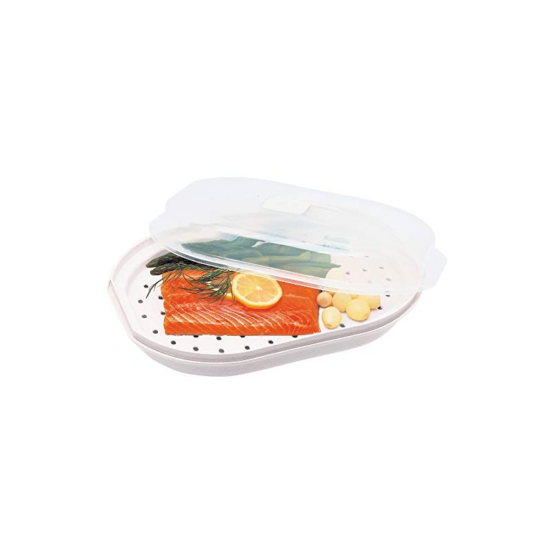 Prep Solutions by Progressive Microwavable Fish and Veggie Steamer, Steam