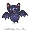 Extra Large 460mm 'Cute Bat Flying' Permanent Sticker Decal for