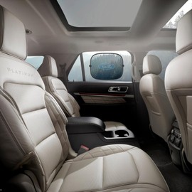 iPick Image for Ford Mustang GT 5.0 Car Side Window Mesh Sun Shades for Baby Children UV Protection, 2 Pack