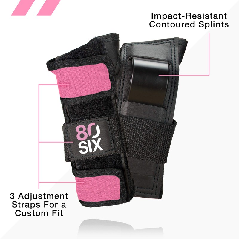 80Six Kids’ Multi-Sport Pad Set with Wristguards, Elbow Pads, and