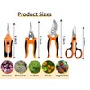 4 Pack Garden Pruning Shears Set,Heavy Duty Garden Bypass Pruning