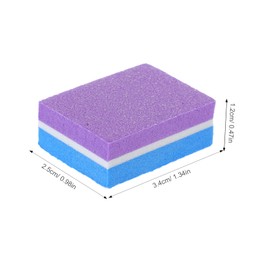 Ipetboom 50pcs Nail Buffer Sponges for Women Double Sided Manicure Sponge Blocks Lightweight Nail Files for Polishing and Buffing for Travel and Easy to Use