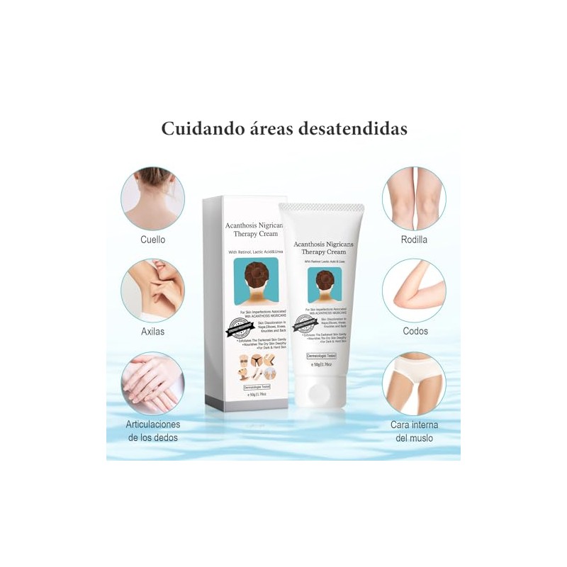 Pcs Acanthosis Nigricans Crema Mejora Pigmentación Unifica Tono Piel Hidrata
