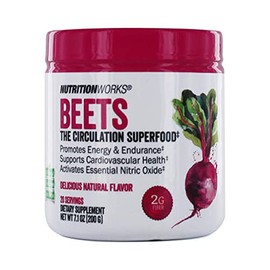Nutrition Works Beets Superfood Powder Drink Mix for Energy and Endurance, 7.1 Oz.