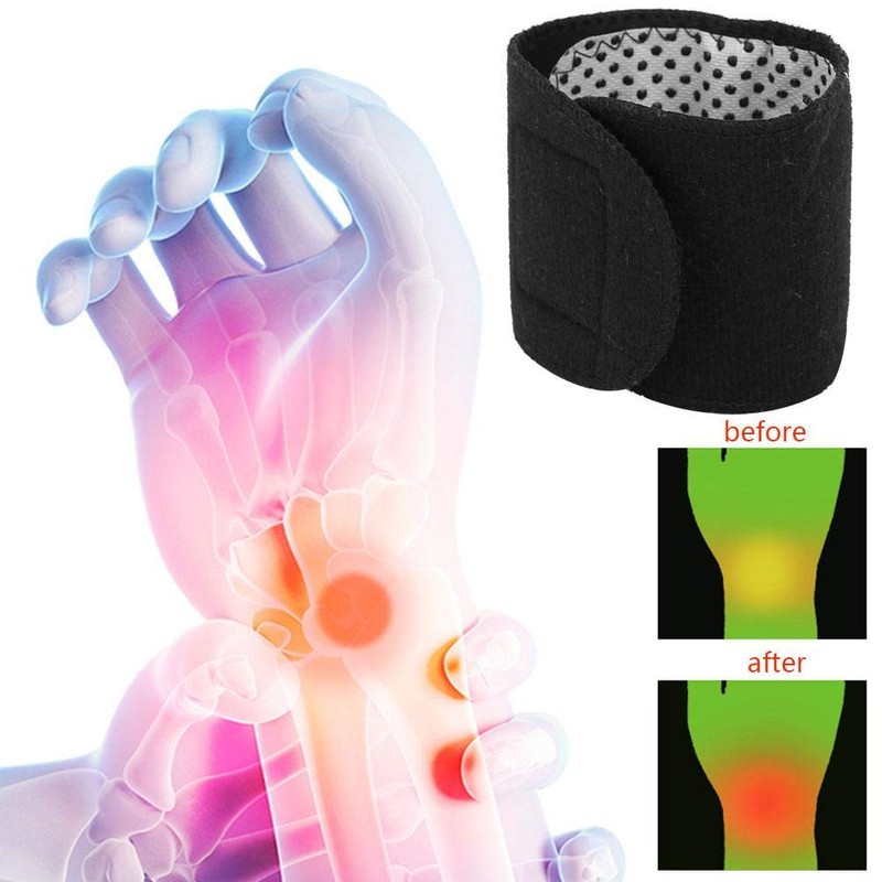 Tihebeyan Heated Wrist Support, Self-heating Wrist Wraps Magnetic Therapy Sports
