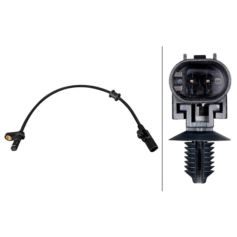 HELLA 6PU 358 216-491 Sensor Wheel Speed 2-Pin Cable 390