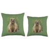 Groundhog Photo Woodchuck Splatter Art Tee Throw Pillow