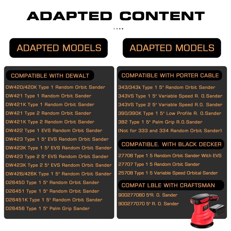 EAGLEGGO 4 Pack 5 inch 8 Hole Sander Hook and