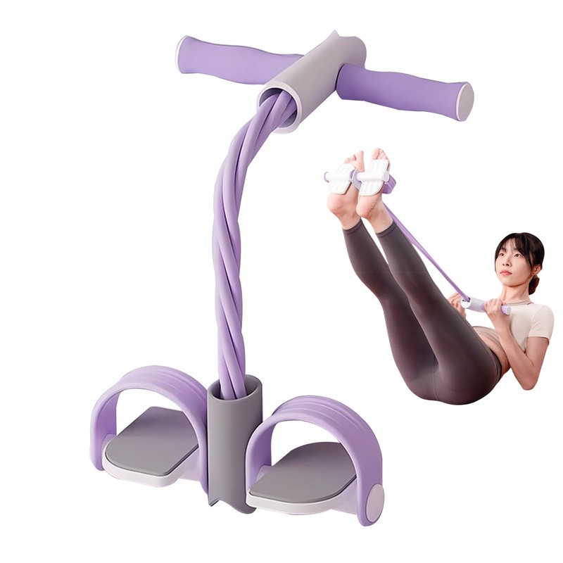 Pedal Resistance Band, Exercise Rope Pedal with Handles, Portable Sport