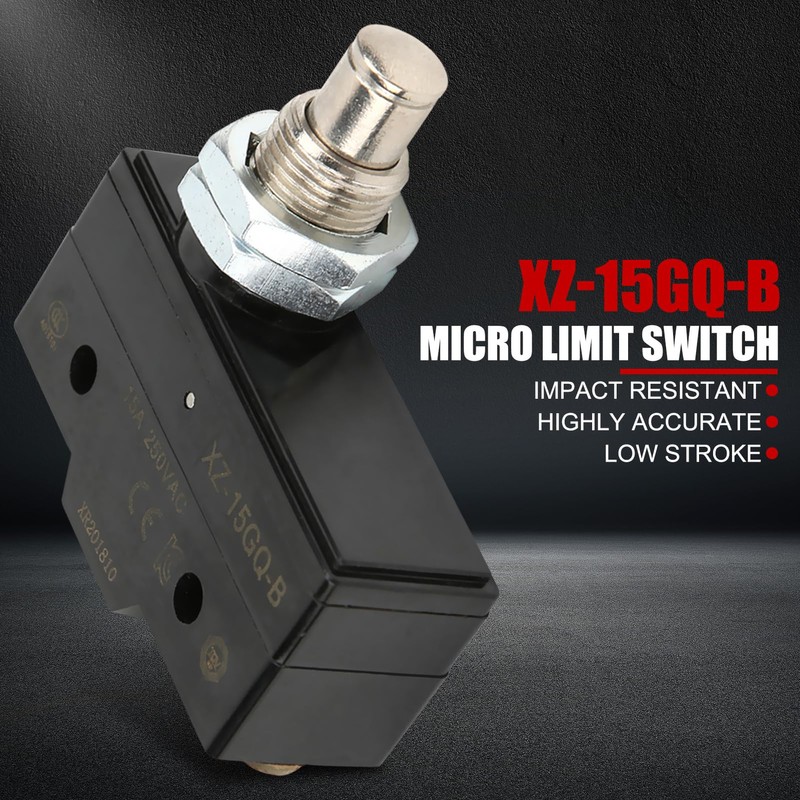 Limit Switch,XZ-15GQ-B 15A 3 Pin Micro Limit Switch Panel Mount