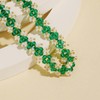 Firstmeet Gorgeous Handmade Glass Beads Choker Necklace Vintage Bohemian Court-style