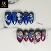 Romeo and Juliet handmade nail tips - Long nose pin