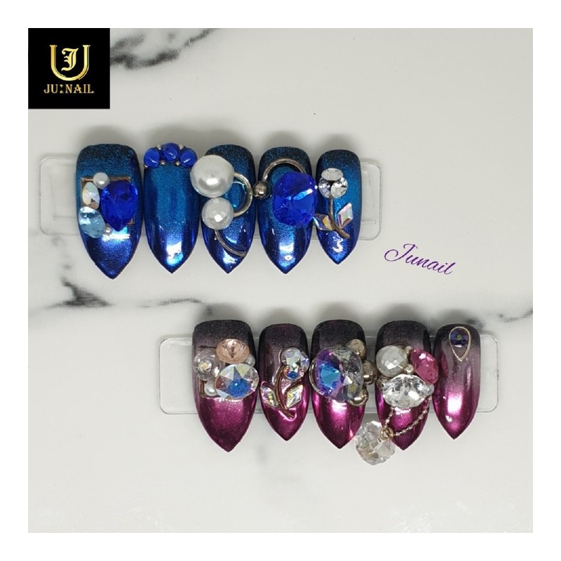 Romeo and Juliet handmade nail tips - Long nose pin