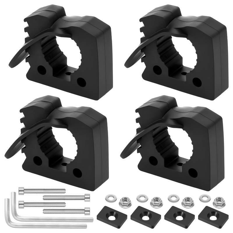 4Pcs Quick Release Rubber Clamp Mount Kit Firm Connection Quick