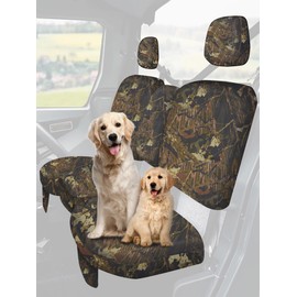 ZIDIYORUO Camo UTV Seat Cover, Scratch-Proof Defender Seat Cover Set Compatible with 2016-2025 Can Am Defender Front Doors, Waterproof Dustproof Split Bench Seat Covers Defender Accessories-Camo