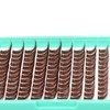 Bodermincer Black/Colored Cluster Lashes 240pcs 20D/40D DIY Eyelash Extension D