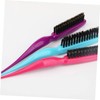 FOMIYES 3pcs Three Rows Bristles Hair Comb Hair Combs Detangling