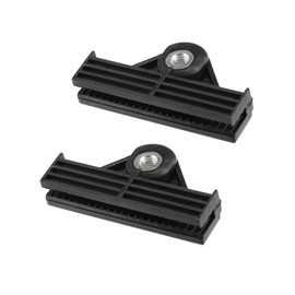 A ABSOPRO 2 Pcs Window Door Glass Channel Retainer Clip, 2.76"x1.46"x0.47" Glass Regulator Holder Sash Clip Universal for Car Truck Van Durable Plastic Black Item Replacement