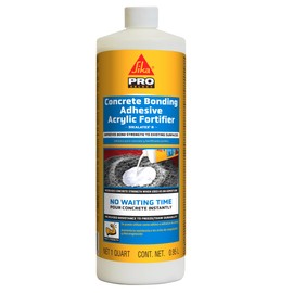 SIKA SikaLatex R Concrete Adhesive Glue - Acrylic Admix for Enhanced Bonding in Portland Cement Mortar & Concrete - Freezing/Thaw Resistant - 1 Quart
