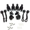 CACELY Coolaroo Replacement Parts Bungee End Cap Kit Black for
