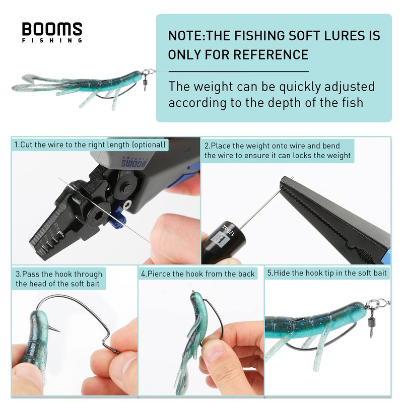 Booms Fishing TR1 Tokyo Rig Kit with Hooks, 4pack 1/4oz