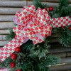 Holly Mistletoe Christmas Pull Bows - 5" Wide, Set of