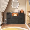 OURPIC Dresser for Bedroom with 8 Fabric Drawers, Wide Chest