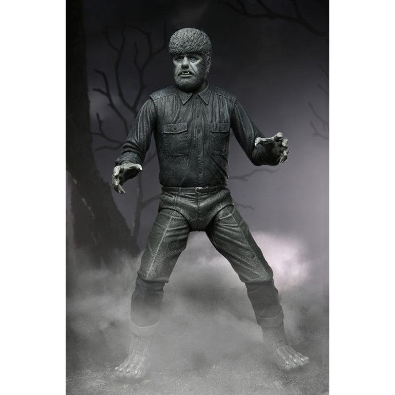 NECA - Universal Monsters Ultimate Wolf Man B&W 7" Figure