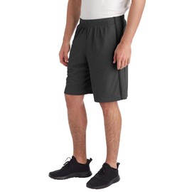 C9 Champion Men's Mesh Shorts-10" Inseam, Railroad Gray/Ebony, L