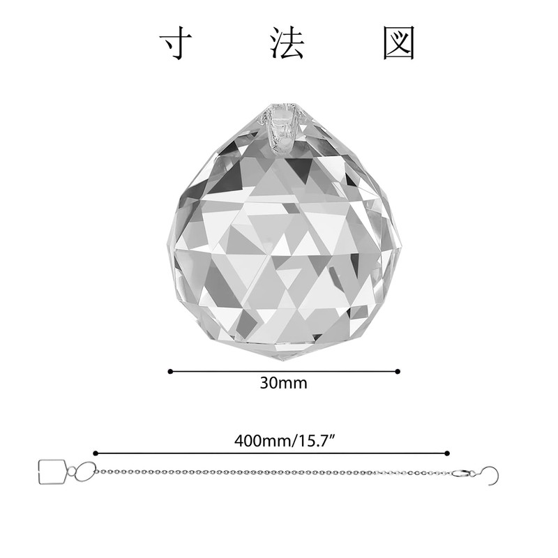 Transparent K9 Material Crystal Prismatic Sphere, Rainbow Manufacturer, Sun Catcher