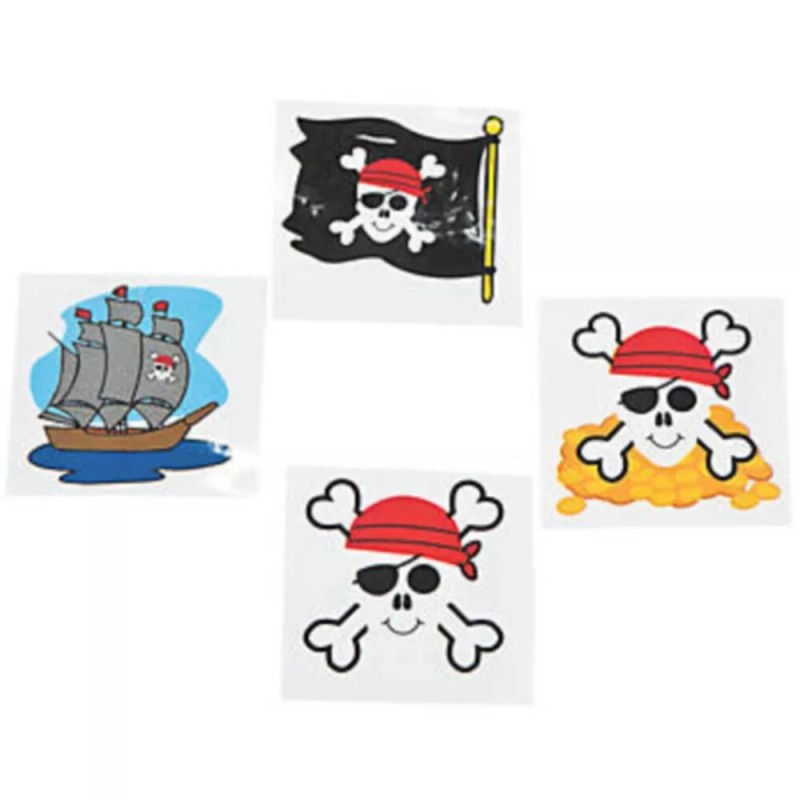 Fun Express Pirate Tattoos Temporary 36CT